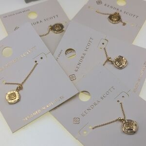 Kendra Scott Initial Gold Pendant Necklace